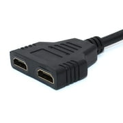 HD-Cable Splitter Adapter Cable HDMI-Compatible Splitter 1 In 2 Out,HDMI Splitter Adapter Cable for HDTV HD,LED,LCD,TV