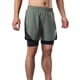 thumbnail image 4 of Shorts para hombre Pantalones cortos 2 en 1 para correr para hombre con bolsillos para toallas, pant Arsuxeo Shorts para hombre, 4 of 7