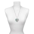 thumbnail image 3 of Delight Jewelry Acrylic Large Hologram Heart Silvertone Always My Sister Bar Charm Necklace, 23", 3 of 4