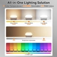 thumbnail image 5 of SUNMORY Rechargeable Night Light, Table Lamp for Bedroom, Dimmable Bedside Lamp with Magnetic Charging Station, Small Nightstand Lamp, LED Lights with 12 RGB Colors, Timer & Remote Control, 5 of 10