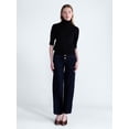 thumbnail image 2 of Scoop Women’s and Women’s Plus Cashmere Turtleneck Sweater with Elbow Length Sleeves, Lightweight, XXS-4X, 2 of 4