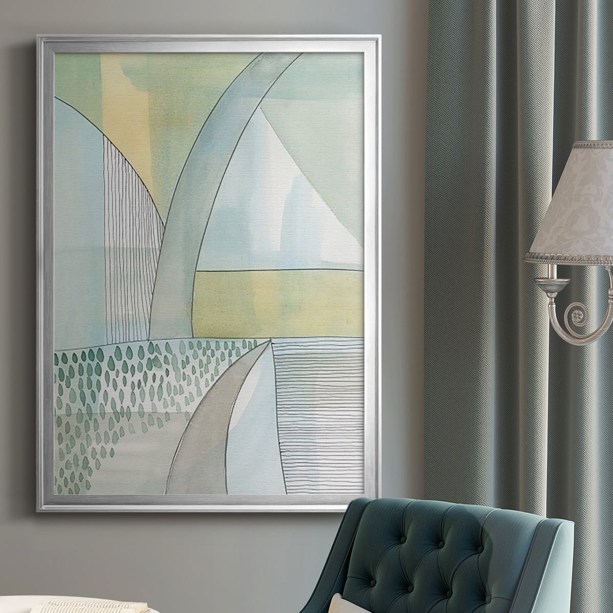 Mint Reflection II Premium Framed Print, in Gold, Black, or Silver - Ready to Hang