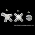 thumbnail image 2 of Spare Parts For 3x3m Gazebo Awning Tent Feet Corner Center Connector 25/19mm, 2 of 3
