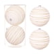 thumbnail image 2 of Adornos navideños, adornos para árbol de Navidad, regalos de Navidad, bolas navideñas, círculos de bolas flocadas pintadas, juego de decoración colgante para árbol de Navidad, 20 cm, juego de 2 bolas, 2 of 6