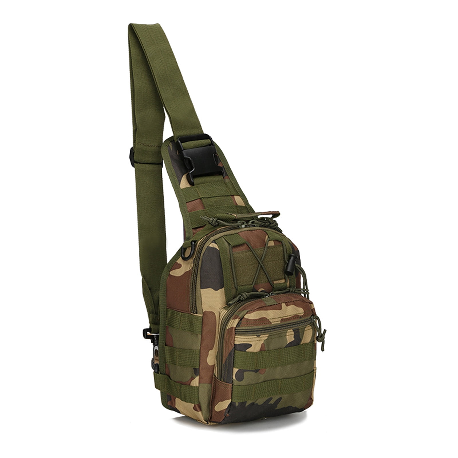 Sleeping forest Shoulder bags small mens bag camouflage sling bag fishing chest bag jogging 