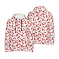 thumbnail image 6 of Bingfone Red Birds Men's Drawstring Hoodie Long Sleeve Pocket Sweatshirts-Medium, 6 of 6