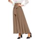 thumbnail image 3 of Gibobby faldas para mujer corta Falda de cintura alta elegante para mujer Faldas largas plisadas con en la parte delantera(Caqui， M), 3 of 5