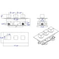 thumbnail image 2 of ALFI Brand Black Matte 3-Way Water Diverter Trim Thermostatic Valve Shower Mixer Square Knobs, 2 of 12