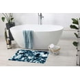 thumbnail image 5 of Blue Texture Background Bath Rugs 16x24 Inch Non Slip Bath Mat Quick Dry Super Absorbent Thin Bath Rug Fit Under Door Washable Bath Floor Rugs for Bathroom Bathtub Shower Sink,Multi 8, 5 of 6