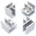 thumbnail image 4 of 4 Pack 90 Clamps For Glass To Glass, Fixing To Two Side Panels, Shower, Tables, Panels, 10-12mm3.8*4*4cm, 4 of 5