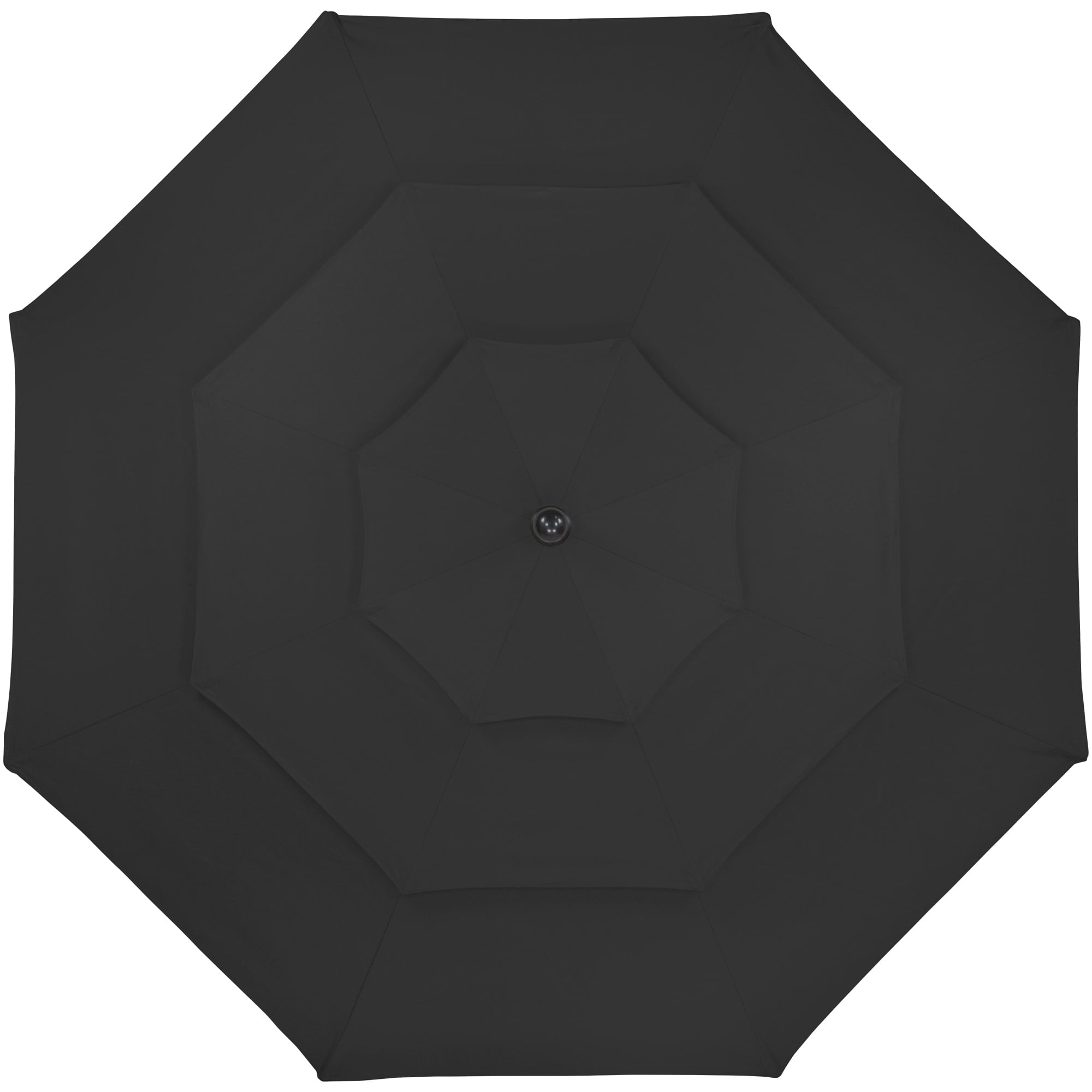 Northlight 9.75ft Outdoor Patio Market Umbrella with Hand Crank and Tilt Black