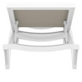 thumbnail image 4 of Compamia Pacific Chaise Lounge with Taupe Sling in White, 4 of 13