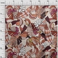 thumbnail image 3 of oneOone Silk Tabby Brown Fabric Leaves Sewing Fabric By The Yard Printed Diy Clothing Sewing Supplies 42 Inch Wide, 3 of 6