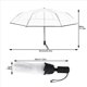 thumbnail image 4 of 6X Paraguas Transparente Paraguas Automatico para Lluviaautomatico Compacto Plegable Estilo A Prueba de Viento Paraguas Transparente , Transparente & Borde Negro, 4 of 4
