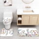 thumbnail image 4 of Juego de 4 cortinas de ducha con diseño de flores, alfombrillas antideslizantes, tapa de inodoro y alfombrilla de baño, cortina de ducha con diseño floral colorido con 12 ganchos, cortina de baño, 4 of 8