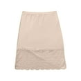 thumbnail image 5 of ylioge Pajama Skirts for Women Lightweight High Waisted Lace Splice Stretchy Breathable Solid Color Soft Cover-Up Slim Sleepwear Skirt, 5 of 5