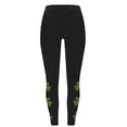 thumbnail image 5 of QATAINLAV Womens Gym Leggings Saint Patrick's Day Clover Graphic Workout Yoga Pants Casual High Waist Tummy Control Compression Legging Tights Green M, 5 of 5