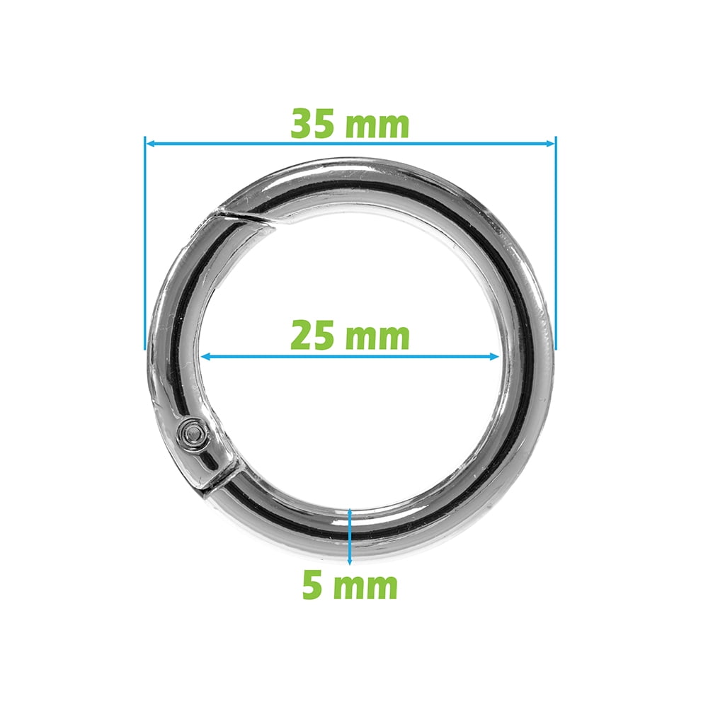 Paracord Planet Spring Gate O Rings – Available in 3/4 Inch and 1 Inch  Sizes – Silver, Bronze, and Gold Color Options (2 Pack, 3/4 Inch, Bronze)