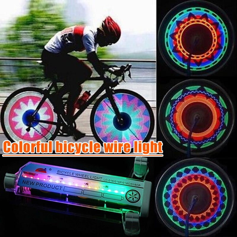 44AB 209D Bicycle Bike Tire Wheel Spoke Light LED Flashing Decoration Multicolor 