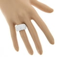 thumbnail image 2 of Ladies Pave Set Diamond Rings 14K Round Natural Diamond Band (White Gold Size 6), 2 of 2