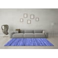 thumbnail image 3 of Ahgly Company Indoor Rectangle Abstract Blue Contemporary Area Rugs, 4' x 6', 3 of 4