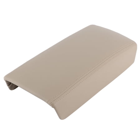 NFTIGB Center Console Armrest Lid Central Box Cover Cap Replacement Fit for Honda Accord 7th 2003-2007, Premium Beige Leather and ABS, 13.38 inches / 34 cm Length, Ergonomic Comfort Design