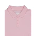thumbnail image 2 of Wonder Nation Girls Side Ruched Polo Shirt with Short Sleeves, Sizes 4-18, 2 of 3