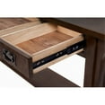 thumbnail image 5 of Pemberly Row Mission 3 Drawer Crofter Style Console Table in Walnut, 5 of 5