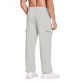 thumbnail image 6 of Men's Casual Sports Loose Leggings, Long Panel Fitness Running Training Pants for Gym, Yoga and Workout Sessions,Light Gray,2XL, 6 of 6