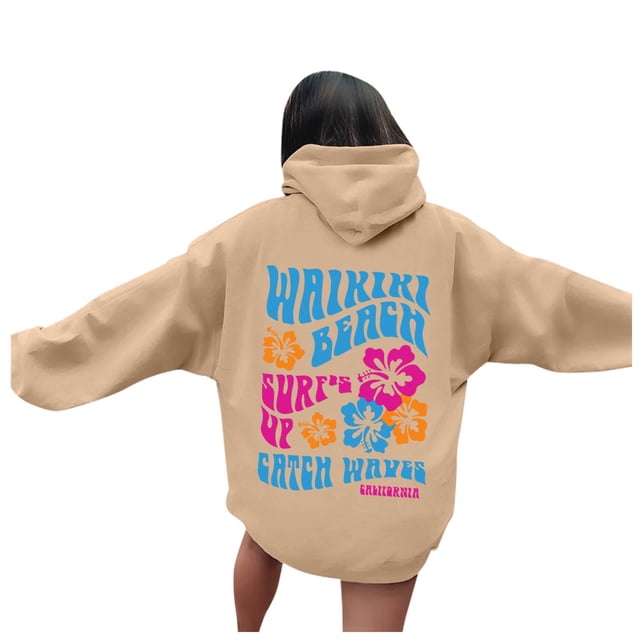 VBARHMQRT Zip up Hoodies Women Oversized Sweatshirt Trending 2024 Preppy Sweatshirts for Girls