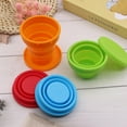 thumbnail image 6 of BORISCA 4 Pieces Collapsible Travel Cup, 200ML Collapsible Travel Tumbler Folding Silicone Cup for Travel Camping Hiking and Work, 6 of 7