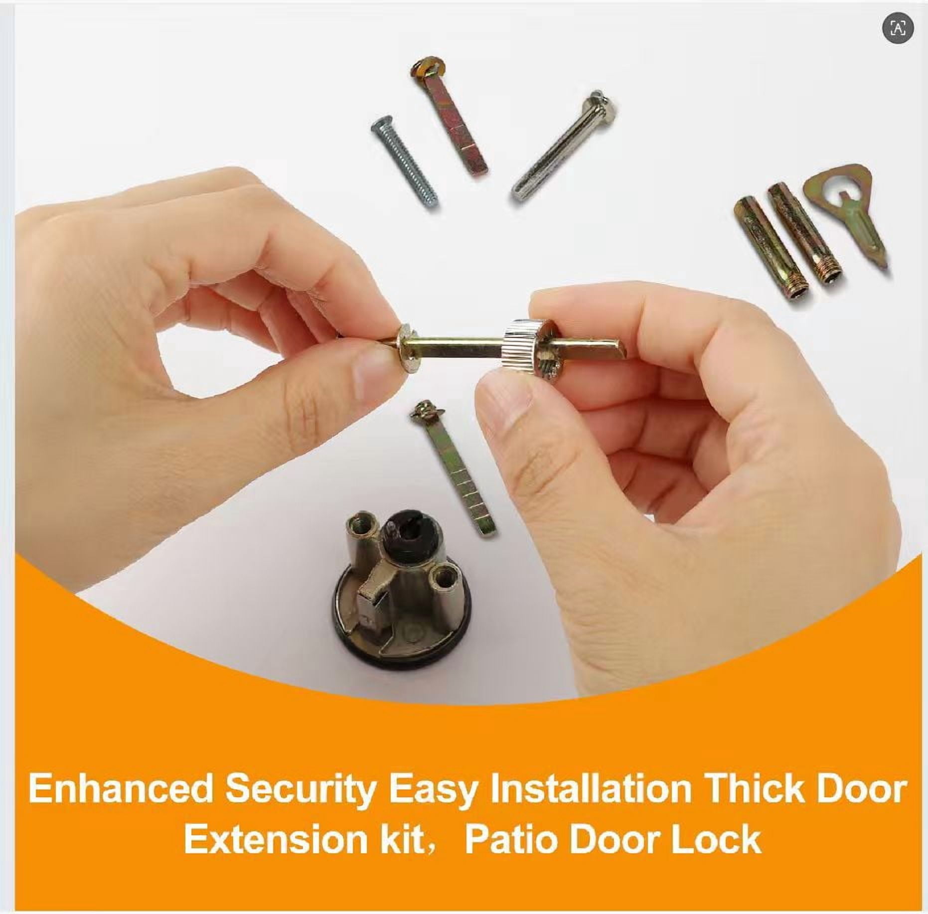 20-Piece Reney Kit Thick Door Extension Kit 1.0–3.15 in  Adjustable Deadbolt Tailpiece & Lock Extension Hardware