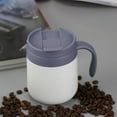 thumbnail image 4 of 12 OZ Coffee Travel Mug Cup Stainless Steel Insulated Tumbler Handle Splash Proof Lid Straw Opening Double Wall Vacuum for Hot Cold Drinks, Ice, Tea, Camping, 4 of 9