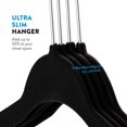 thumbnail image 2 of Velvet Ultra Slim Non Slip Shirt Hangers  50 Pack  Grey, 2 of 8