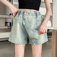 thumbnail image 6 of KAUOD Girl's Button Front Denim Skirt Kids High Waisted Symmetrical Jean Skirts Casual Waist Leg Skort for Teens Shorts, 6 of 7