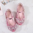 thumbnail image 4 of Quealent Princess Shoes High Heel Toddler Girls Dress Shoes Cute Bowknot Sparkle Mary Jane Flower Girls Wedding Birthday Party Prom for Little Big Kids Pink for Size 1, 4 of 9