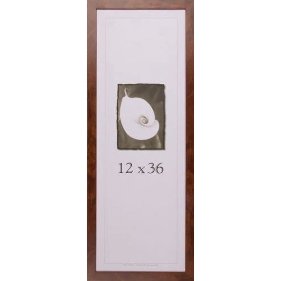 12x36 Wood Picture Frame (Canadian Walnut) - Made in the USA
