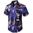 thumbnail image 3 of Camisas florales tropicales para hombres, ropa con impresión 3D, camisa hawaiana de vacaciones, camisetas de manga corta Y2K, ropa vintage, blusa con solapa, 3 of 5