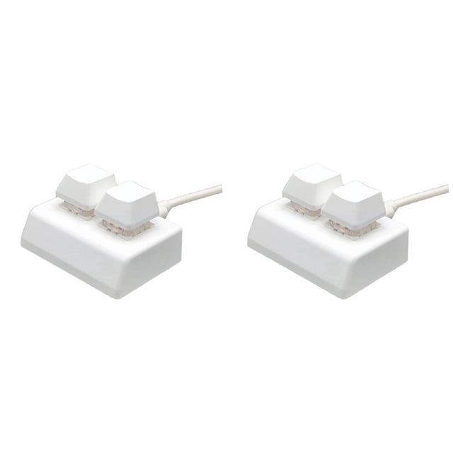 2X Teclado de ProgramacióN Macro de 2 Teclas RGB Mini Teclado Gaming Dibujo Interruptor Rojo Teclado Personalizado OSU Gaming Keypad,