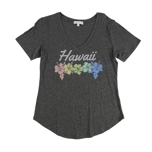 P.J. Salvage Womens Hawaii Pajama Sleep T-shirt, Grey, Small