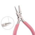 thumbnail image 5 of 13cm Pink Flat Nose/Round Nose Pliers with Non-slip Handle Wire Working Bending Pliers for DIY Jewelry Making, 5 of 6