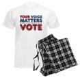 thumbnail image 6 of CafePress - Your Voice Matters Men's Light Pajamas - Men's Light Loose Fit Cotton Pajama Set, 6 of 7