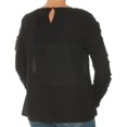 thumbnail image 2 of JOSEPH A Womens Black Long Sleeve Jewel Neck Top Size: S, 2 of 2