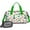 White Cartoon Dinosaurs, variant on Women Men Gym Bag,White Cartoon Dinosaurs Trees Pattern Small Duffle Bag Spend the Night Bags for Women with Shoes Compartment Washbag,Detachable Shoulder Strap,19.7x8.3x11 Inches