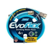 Camco 22590 EvoFlex 4-Foot Drinking Water Hose - With 5/8-Inch ID - Drinking Water Safe