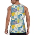 thumbnail image 3 of Easygdp Cute Poodle Dog Men's Tank Top, Sleeveless Muscle T Shirts, Breathable, Quick-Dry, Loose for Gym, Running, Fitness - X-Large, 3 of 9