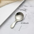 thumbnail image 2 of 6 Pcs Stainless Steel Short Handle Spoons Mini Salt Condiments Spoon Dessert Tea Coffee Spoons,Silver, 2 of 9