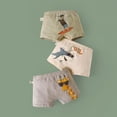 thumbnail image 2 of Yufatyle Boys' Boxer Briefs, 3Pcs Cotton Cute Animals Patterned Breathable Comfy Underwear for Kids 2-13T, 2 of 3