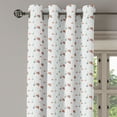 thumbnail image 2 of Ambesonne Motorcycle Grommet Curtain, Mopeds Scooters, 50" x 108", Salmon Seafoam, 2 of 6