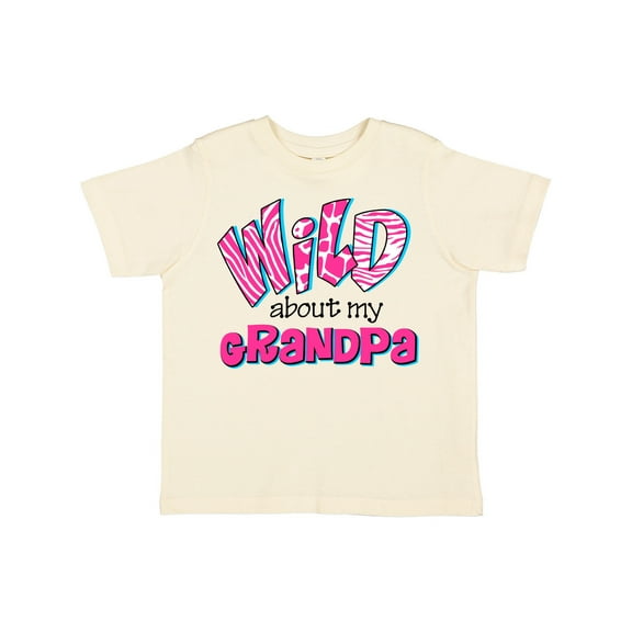 Inktastic Wild About Grandpa Girls Toddler T-Shirt